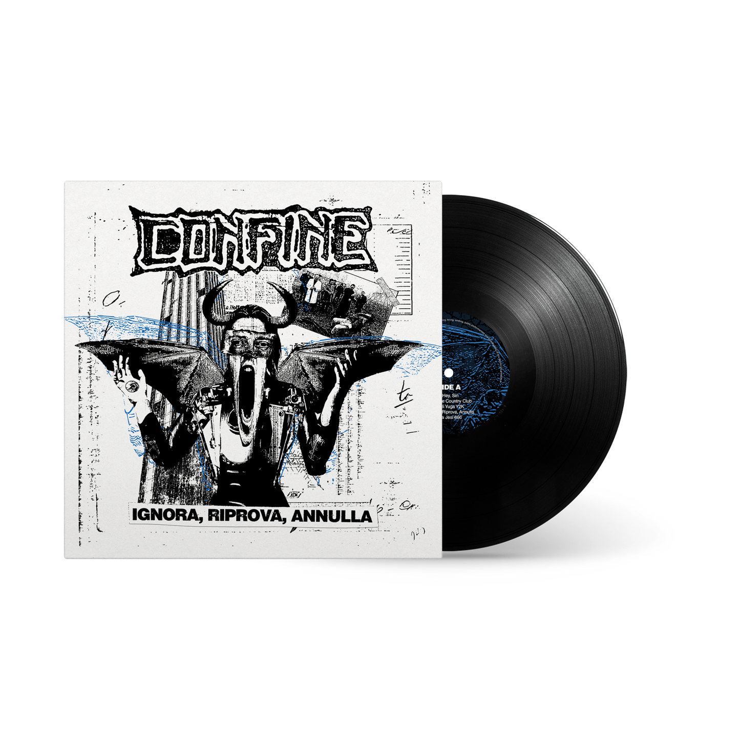 IGNORA, RIPROVA, ANNULLA – LP, Black