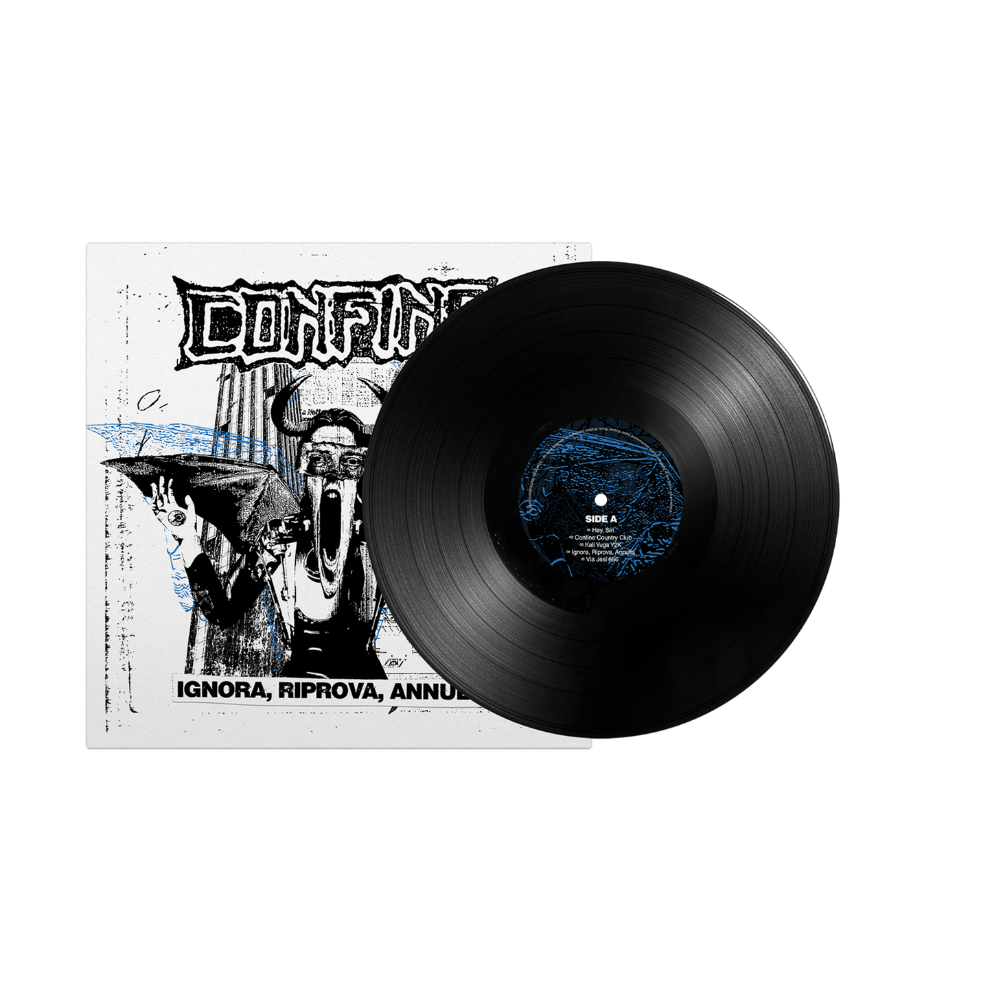 IGNORA, RIPROVA, ANNULLA – LP, Black