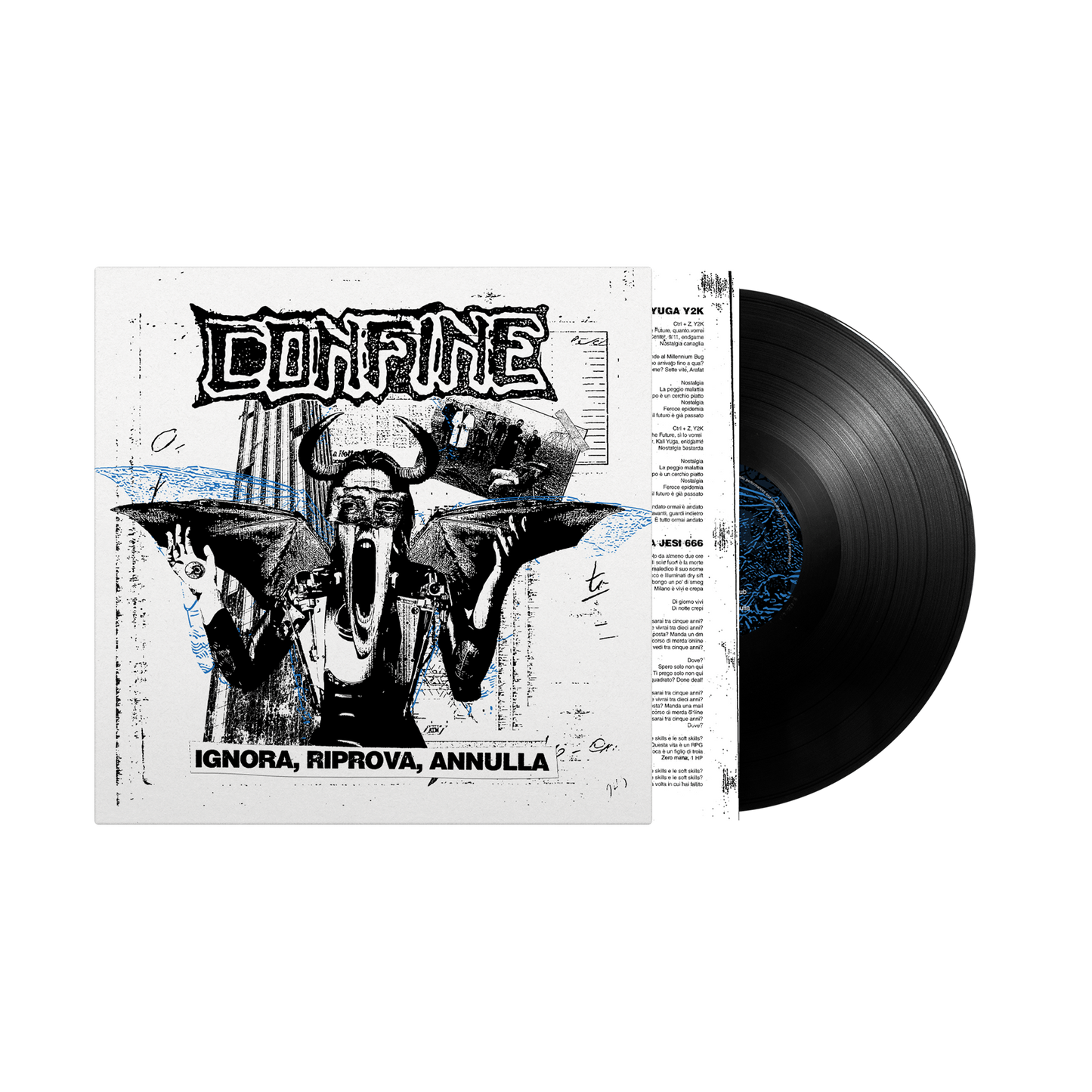 IGNORA, RIPROVA, ANNULLA – LP, Black