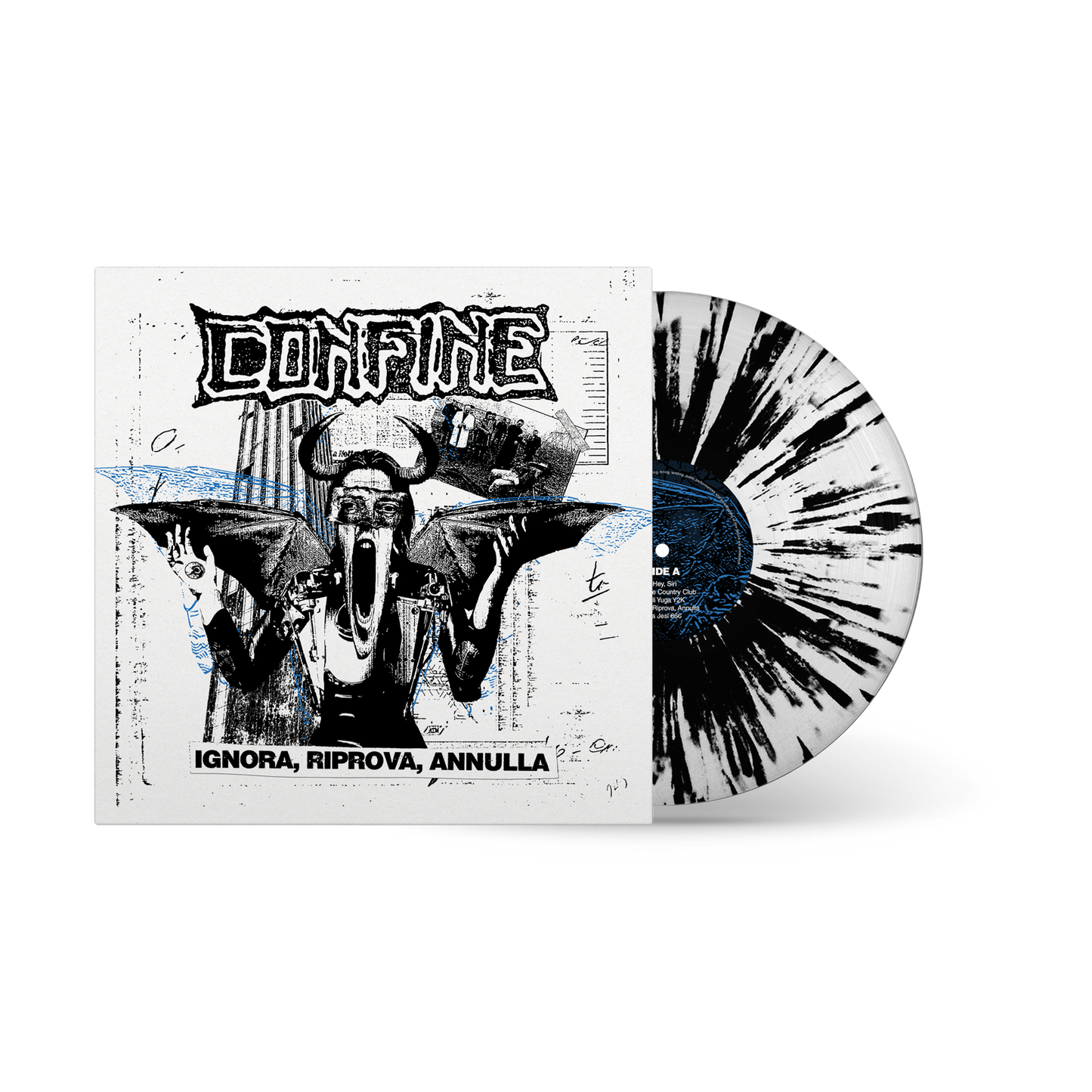 IGNORA, RIPROVA, ANNULLA – LP, Clear/Black Splatter