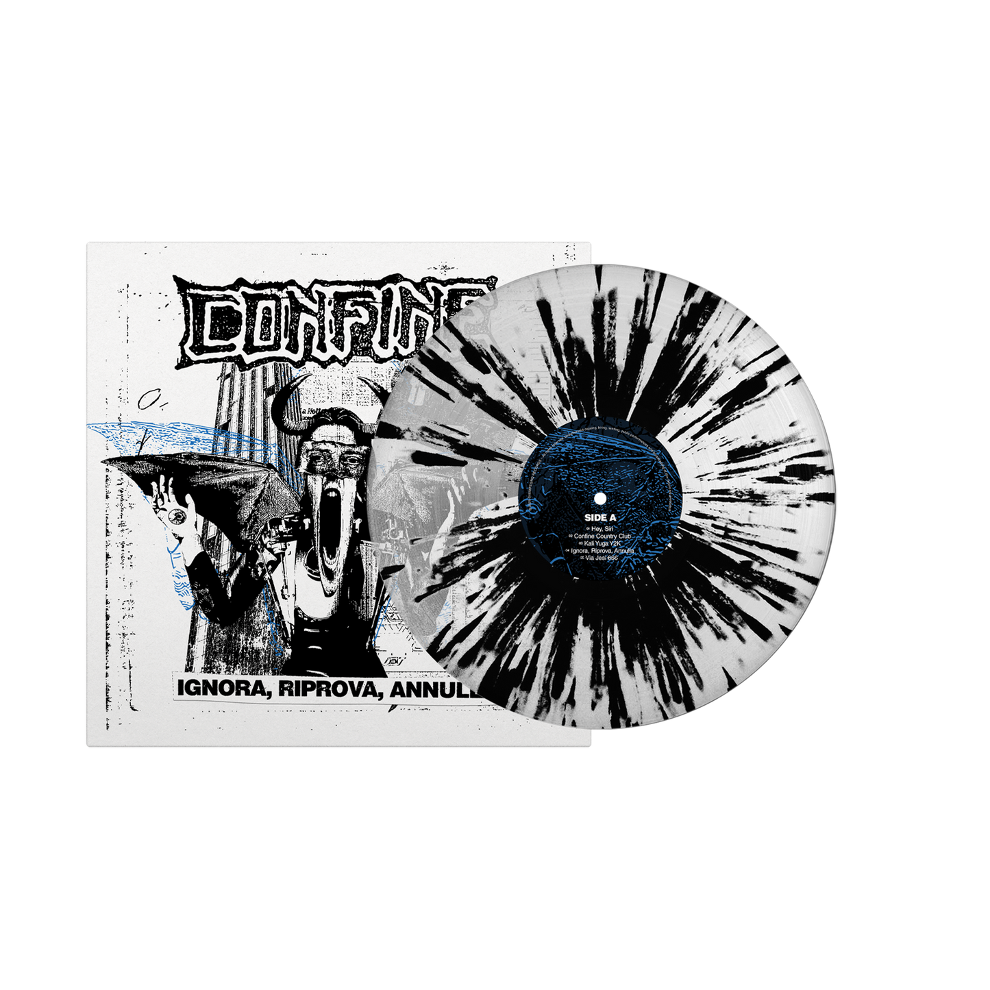 IGNORA, RIPROVA, ANNULLA – LP, Clear/Black Splatter
