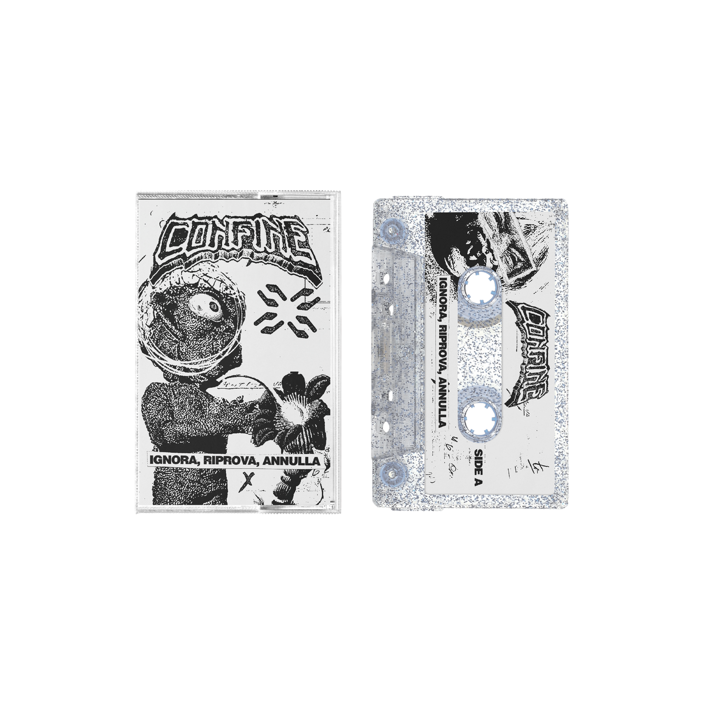 IGNORA, RIPROVA, ANNULLA – Tape, Glitter Blue